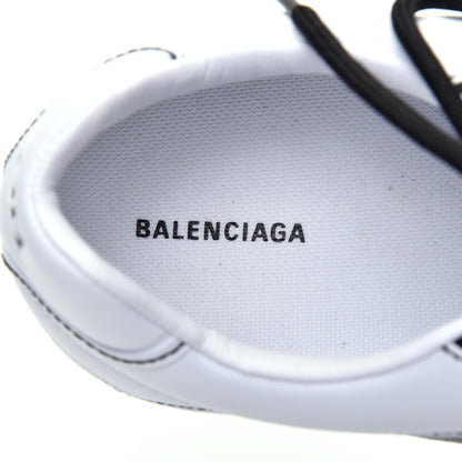 Balenciaga Matte Calfskin Womens Zen Sneaker 39 White Black 7 of 9