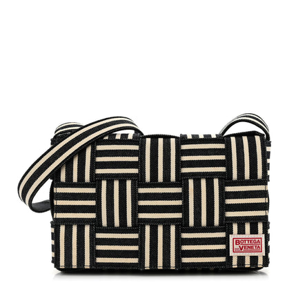 Bottega Veneta Denim Maxi Intrecciato Padded Cassette High Frequency Crossbody Bag Navy White Black 1 of 13