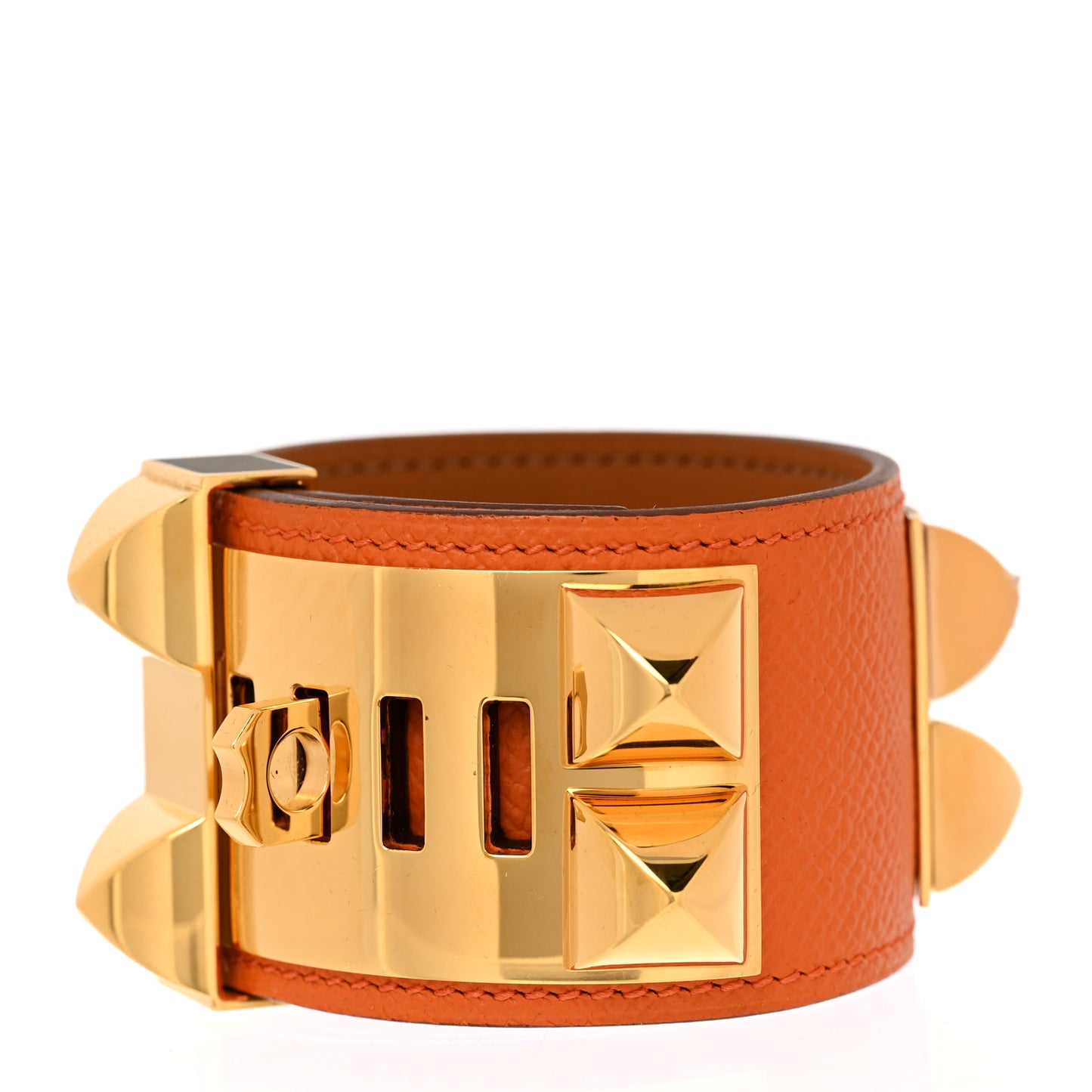 Epsom Collier De Chien CDC Bracelet T2 Orange