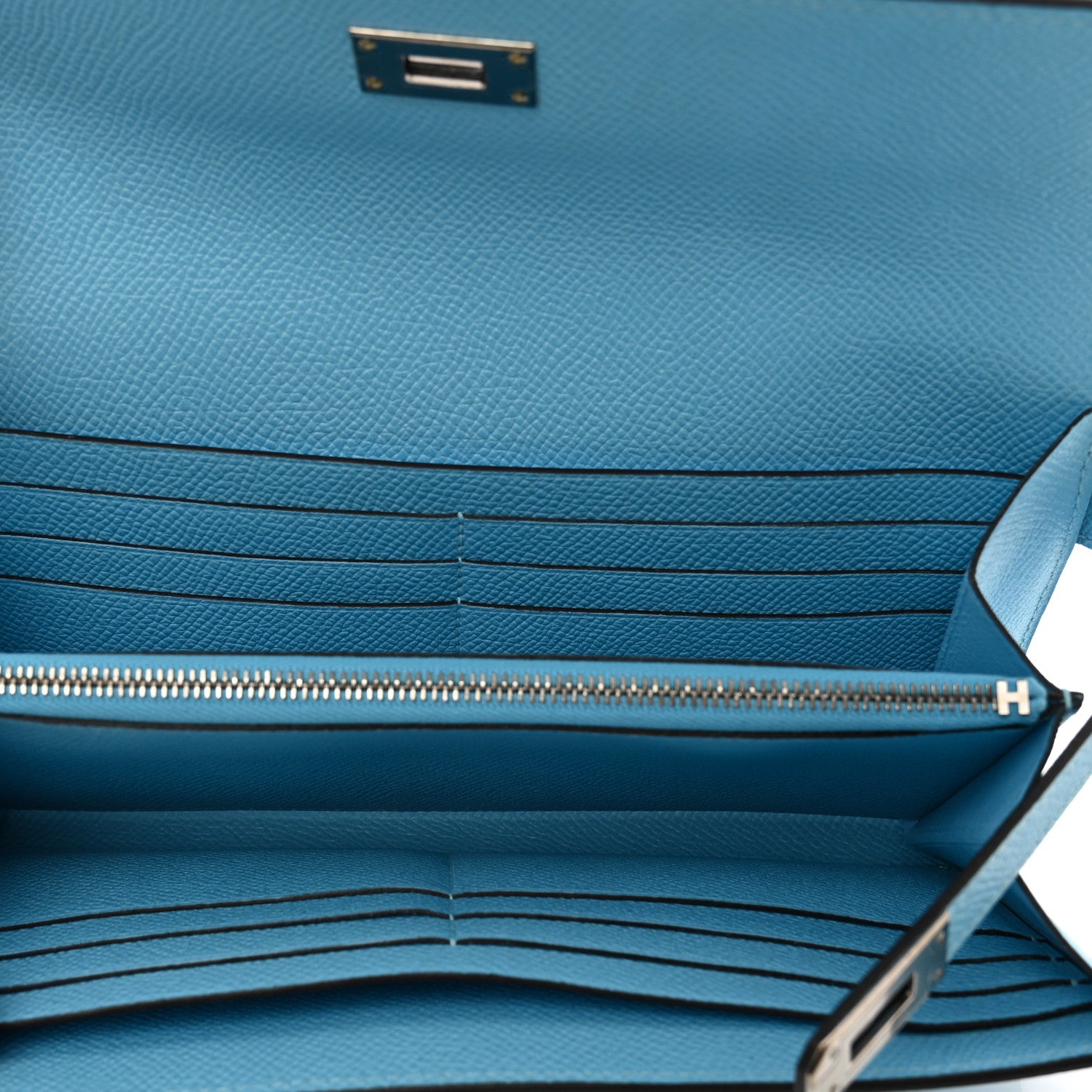 Hermes Epsom Kelly Longue Wallet Celeste 5 of 8