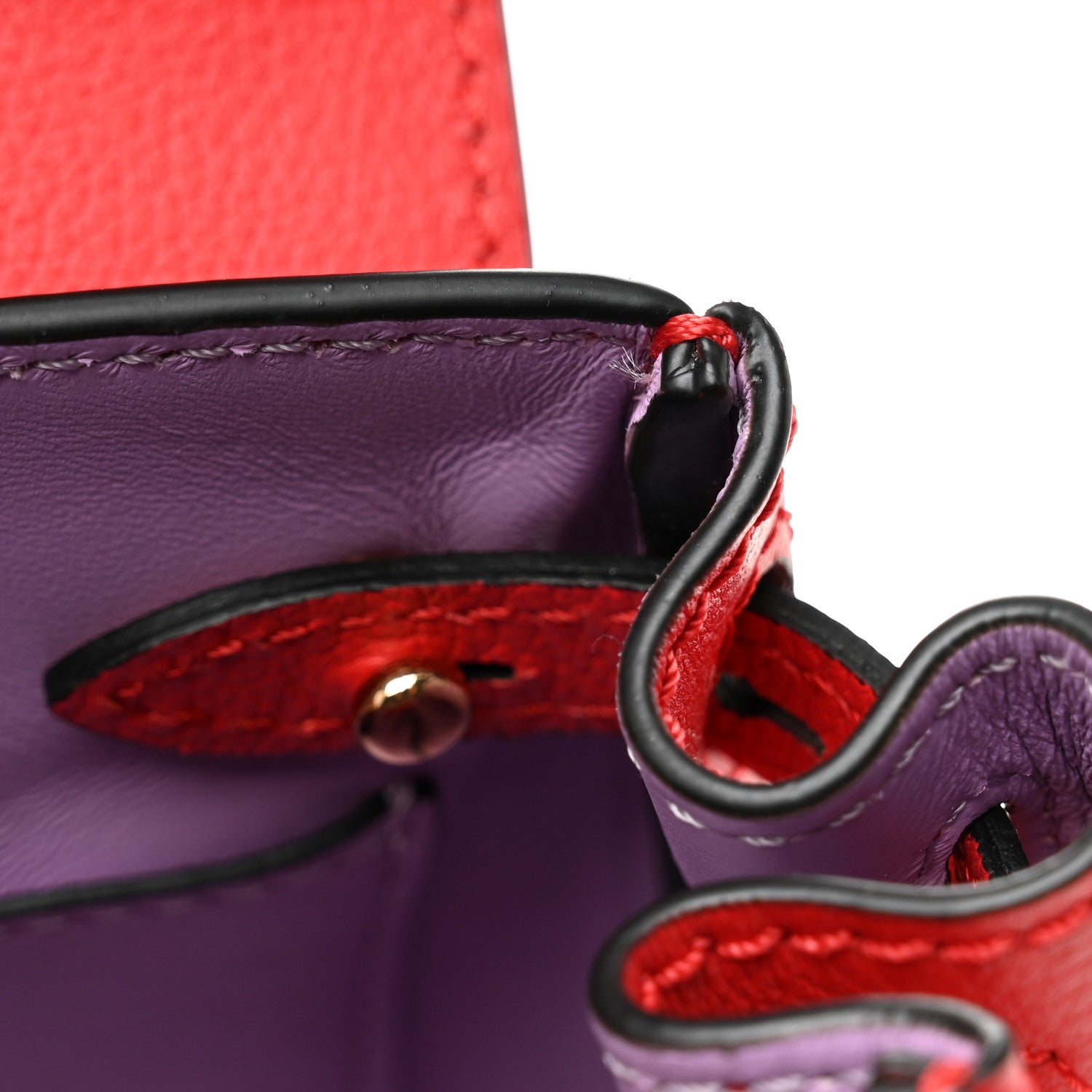 Versace Grained Calfskin Small La Medusa Top Handle Bag Red 10 of 10