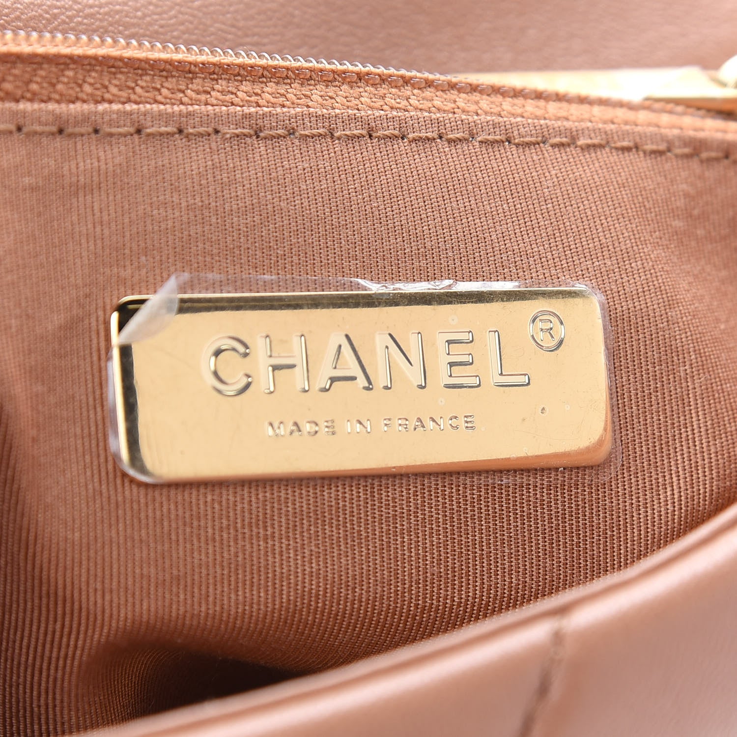 Chanel Lambskin Quilted Medium Chanel 19 Flap Brown 6 of 9