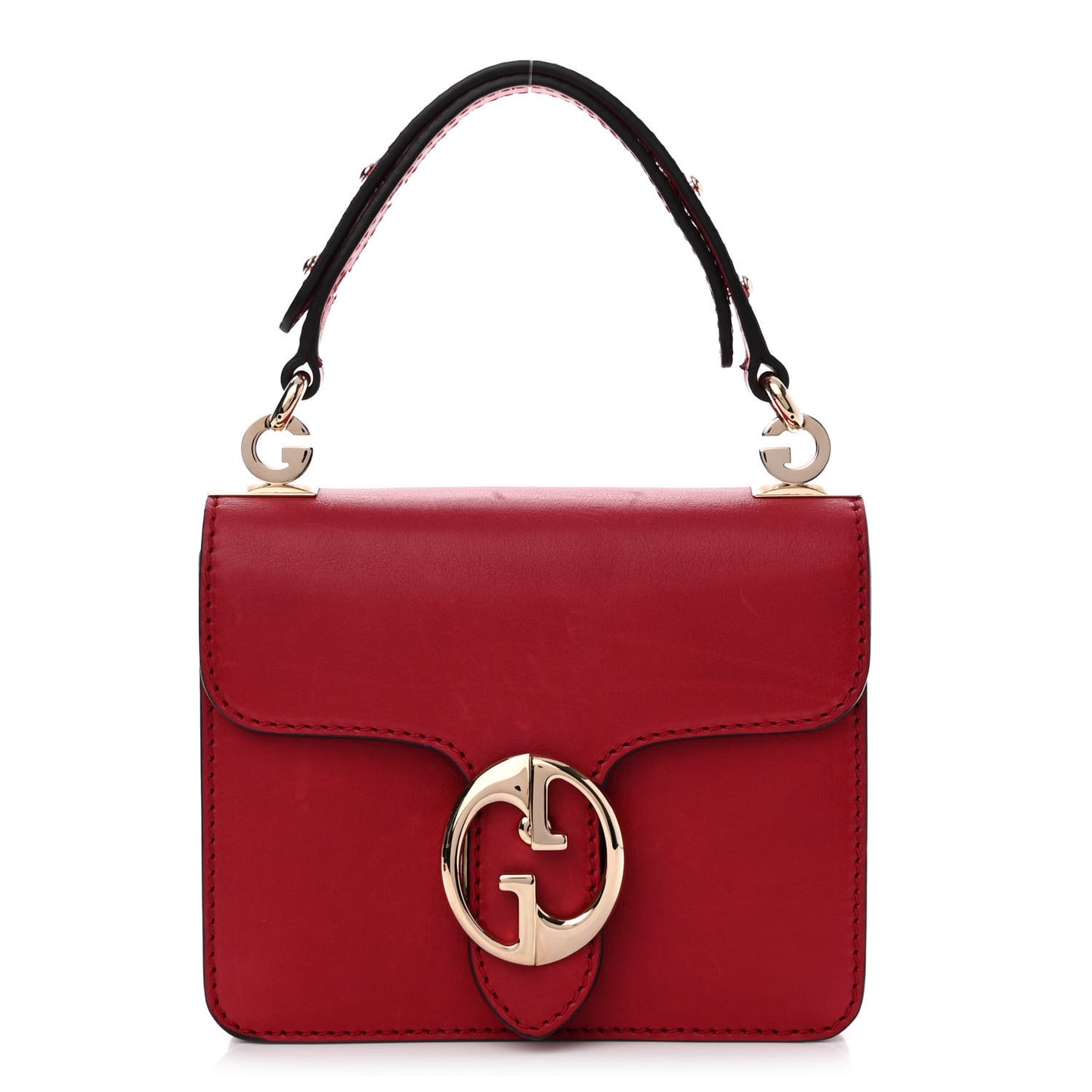 Calfskin Small 1973 Shoulder Flap Bag Hibiscus Red