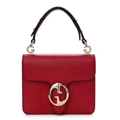Gucci Calfskin Small 1973 Shoulder Flap Bag Hibiscus Red 3 of 19