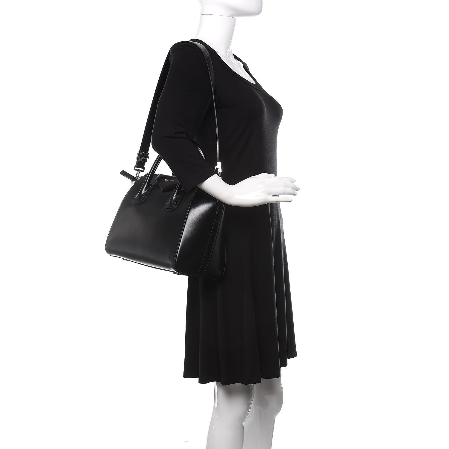 Givenchy Shiny Lord Calfskin Small Antigona Black 2 of 10