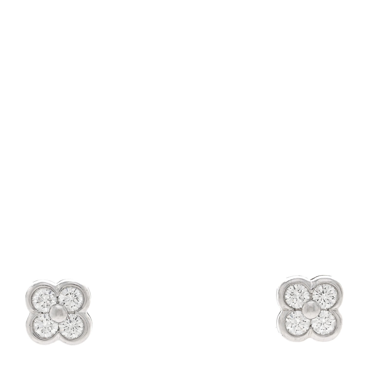 Tiffany Platinum Diamond Lace Earrings 1 of 4