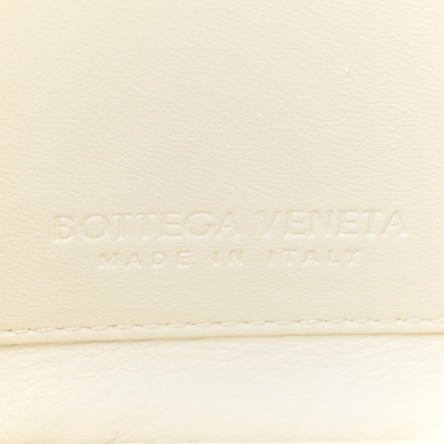 Calfskin Mount Envelope Bag White