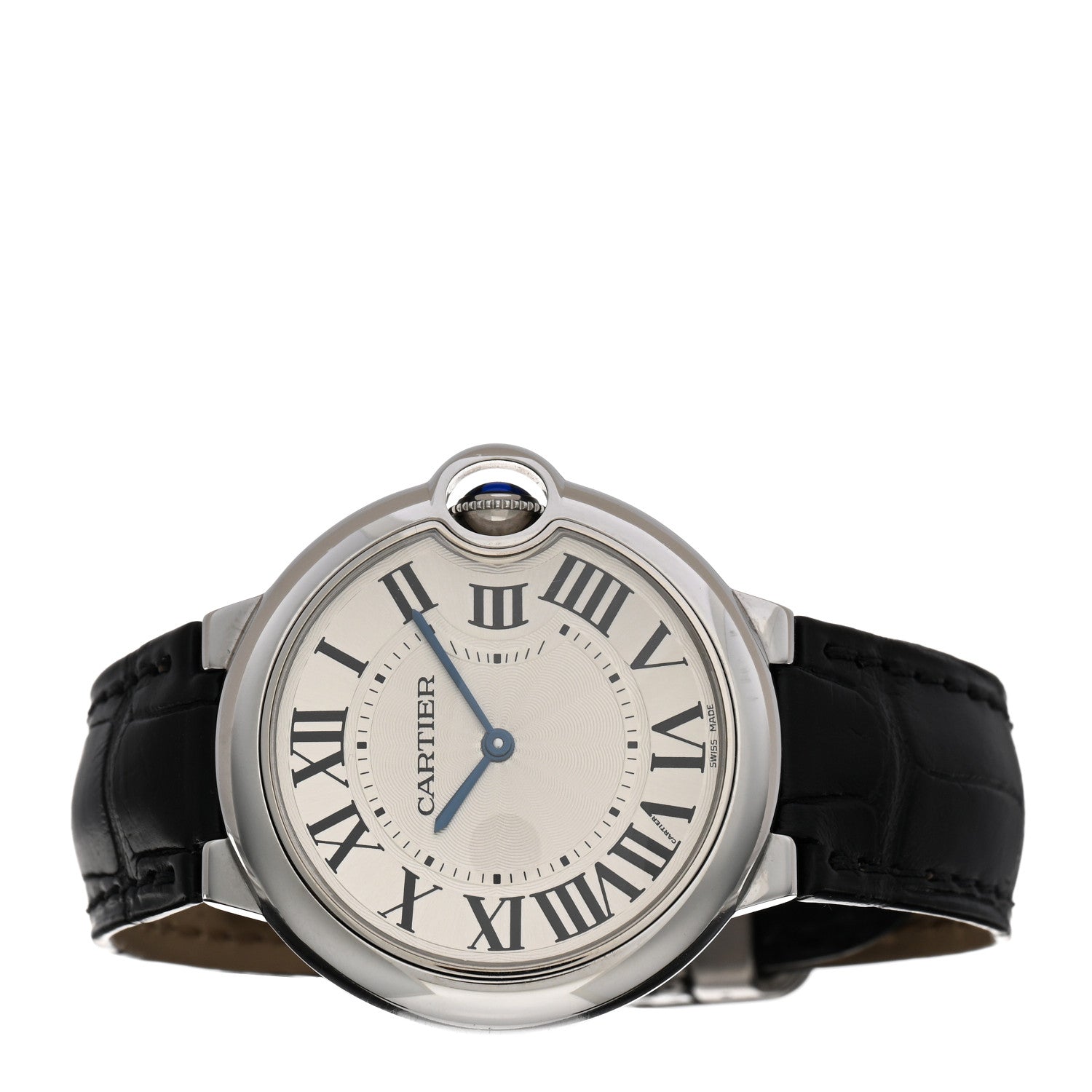 Cartier Stainless Steel Alligator 36mm Ballon Bleu De Cartier Quartz Watch 2 of 5