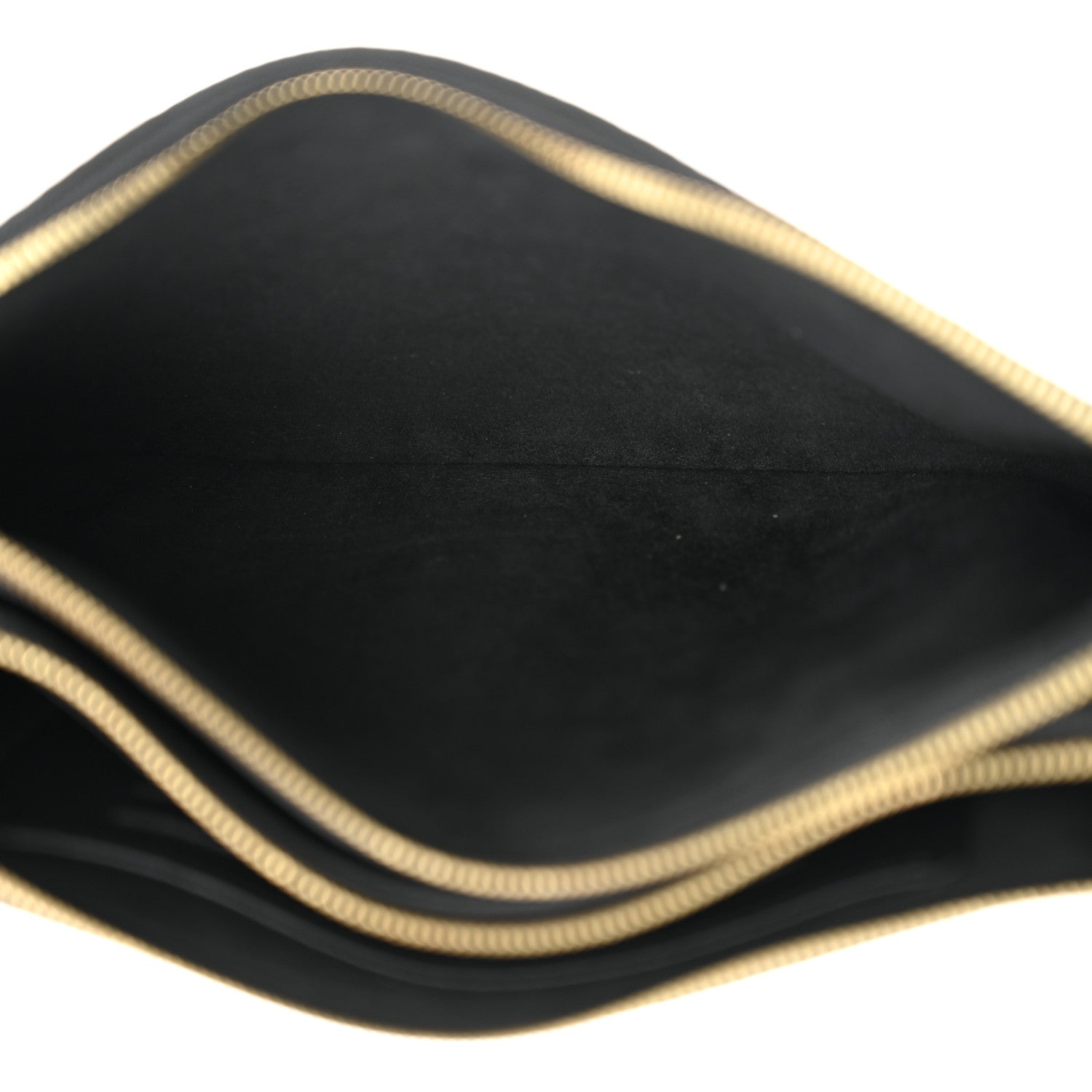 Louis Vuitton Empreinte Monogram Giant Double Zip Pochette Black Cream 6 of 11