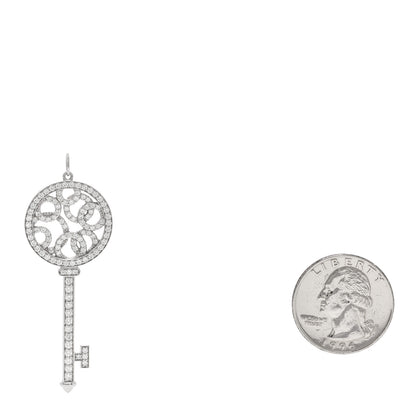 Tiffany Platinum Diamond Bubbles Key Pendant 2 of 3