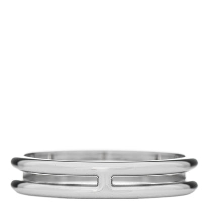 Hermes 18K White Gold Ariane Wedding Band Ring 52 6 1 of 6