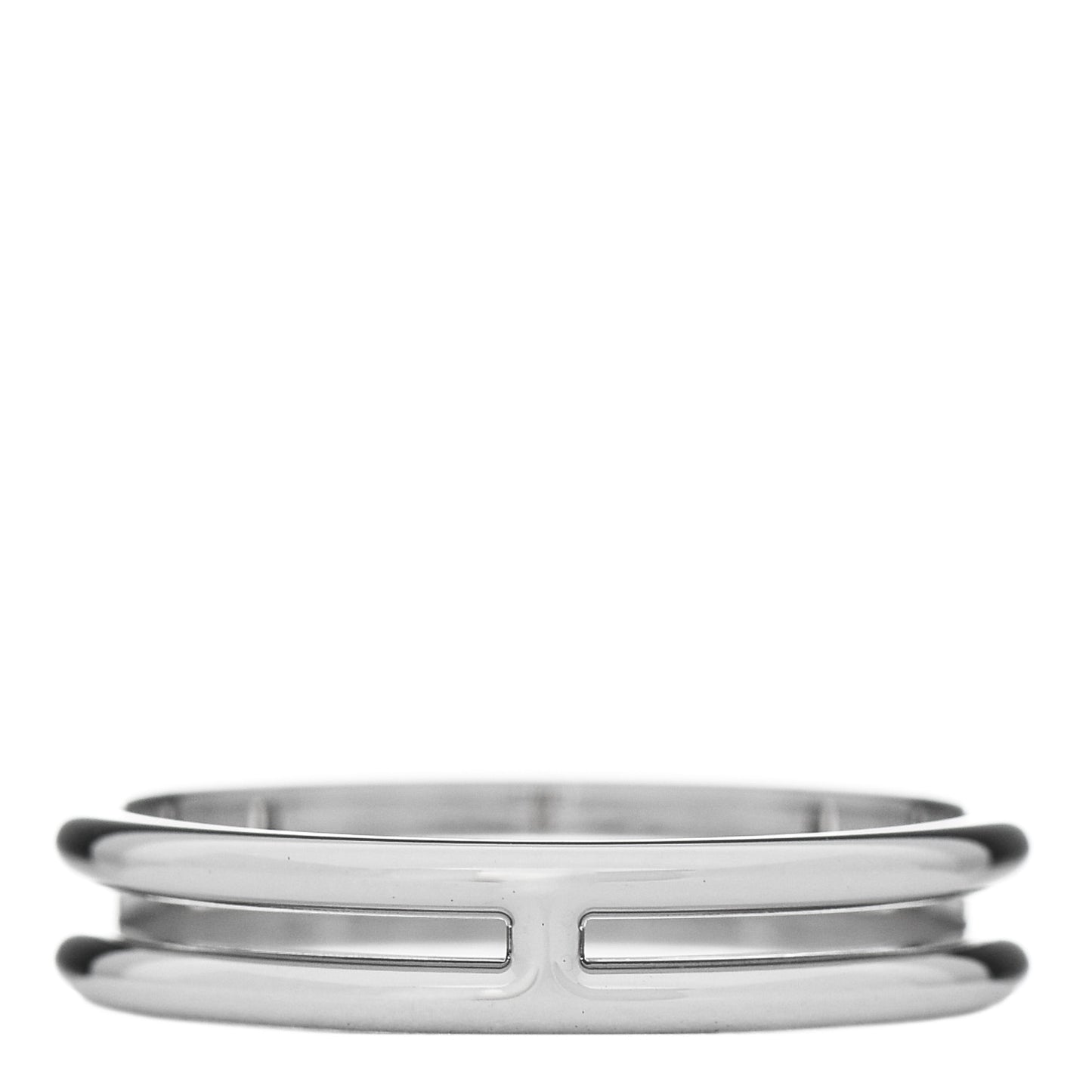 18K White Gold Ariane Wedding Band Ring 52 6