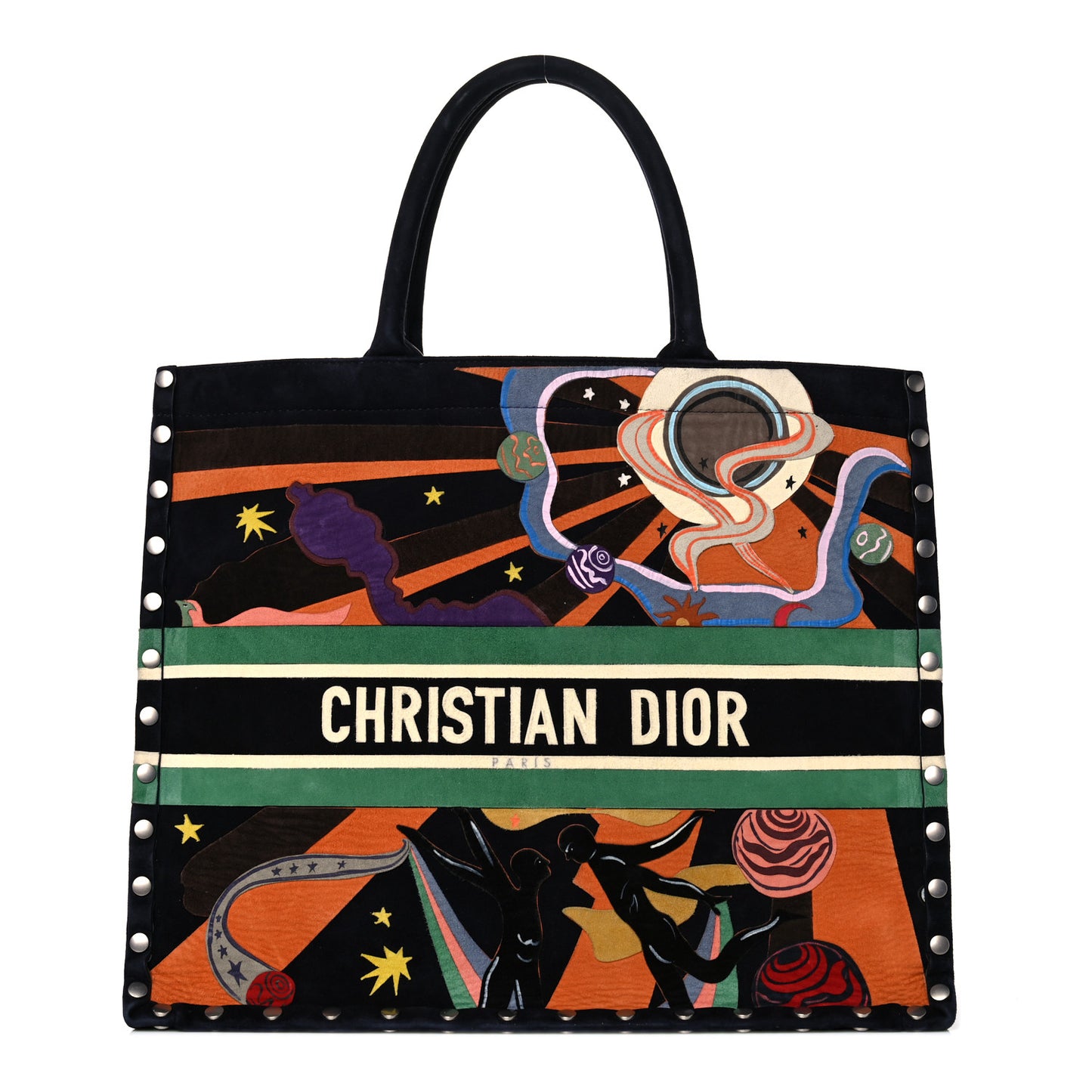 Suede Large L'Air Book Tote Black
