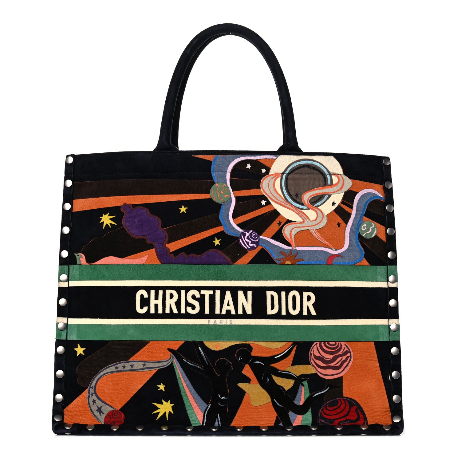 Christian Dior Suede Large L'Air Book Tote Black 1 of 11