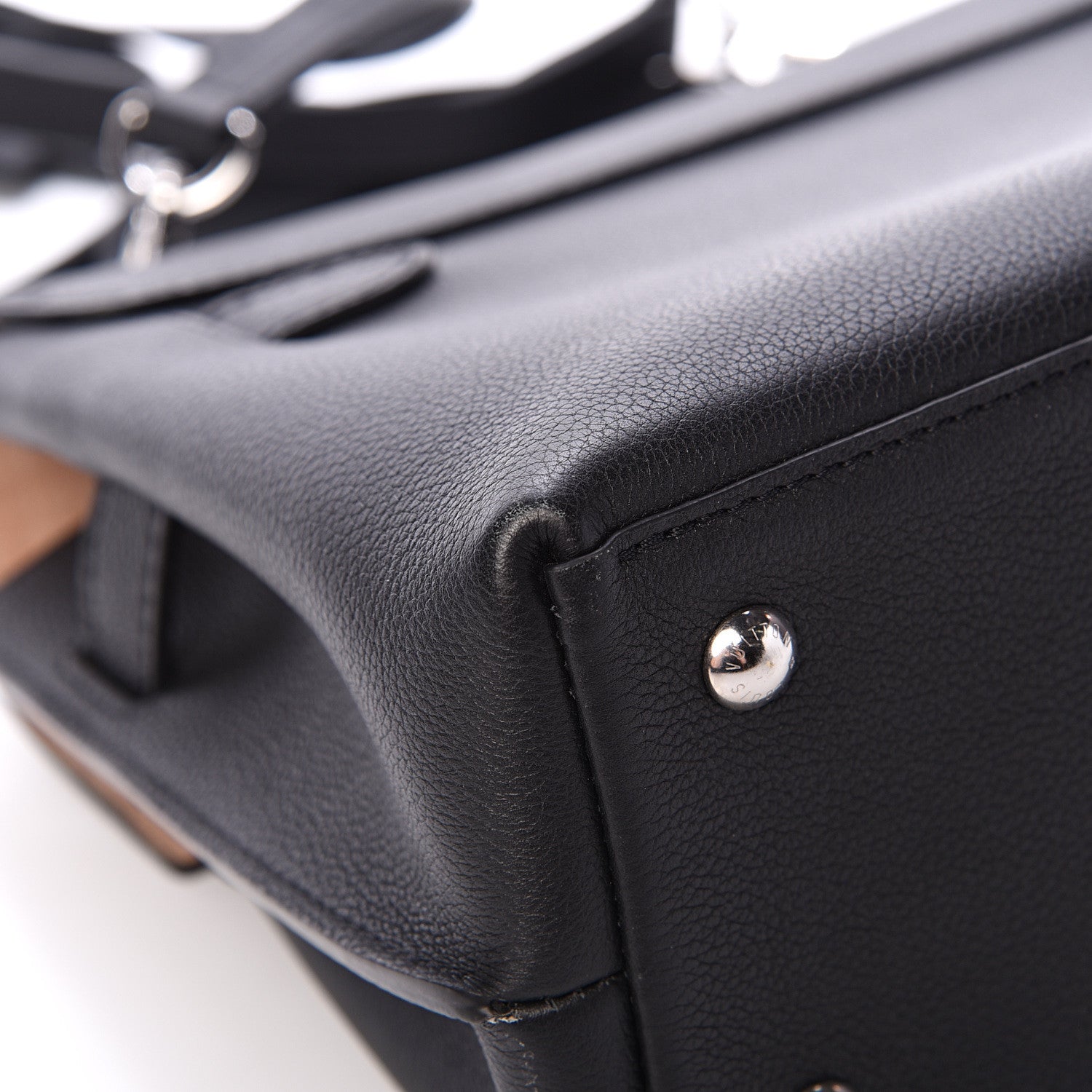 Louis Vuitton Calfskin Lockme Ever BB Black 11 of 12