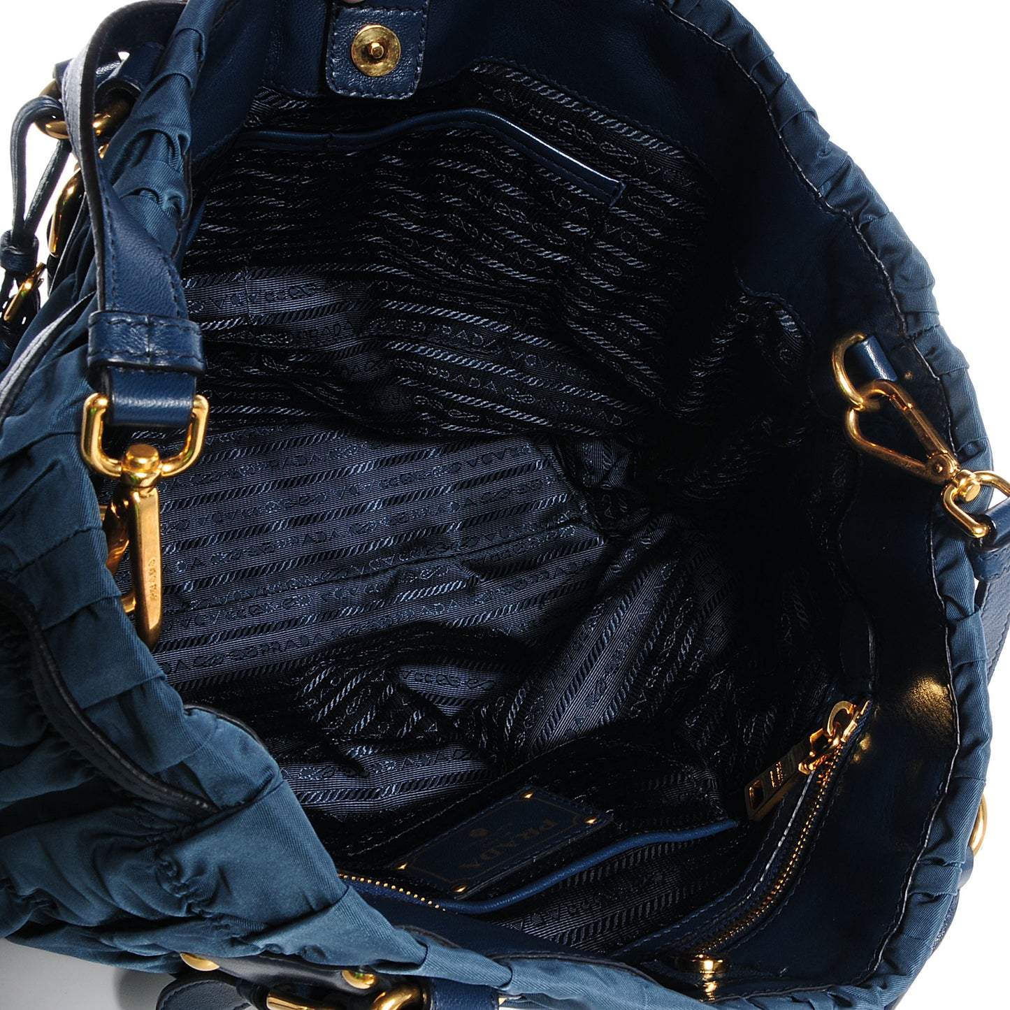 Tessuto Nylon Gaufre Tote Denim