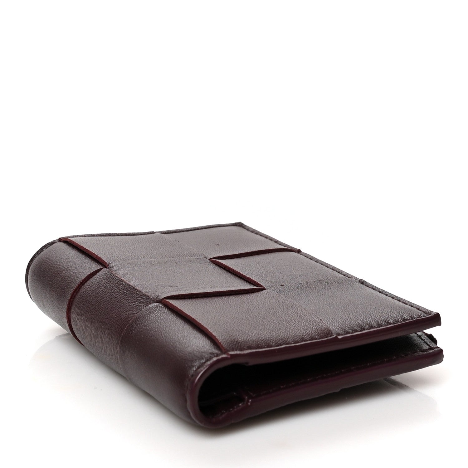 Bottega Veneta Nappa Maxi Intrecciato Card Holder Grape 4 of 9