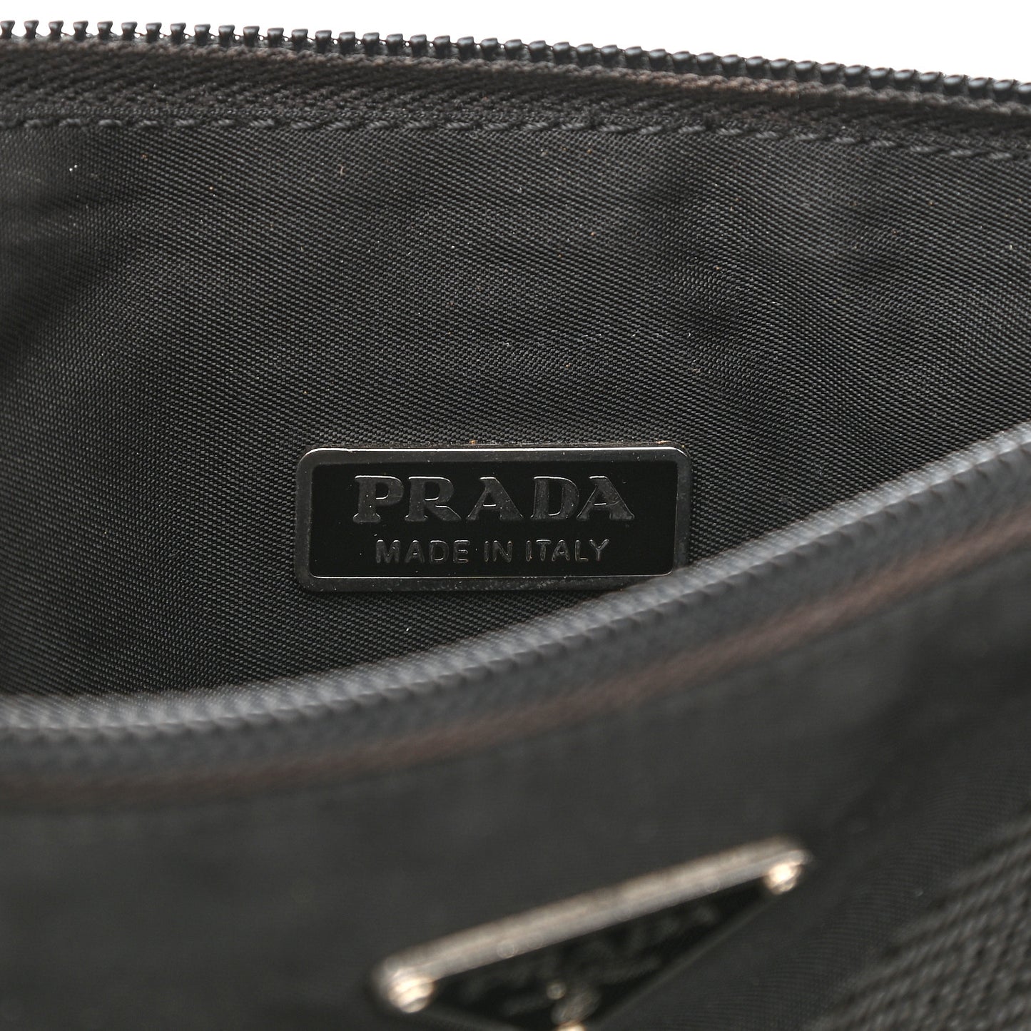 Tessuto Nylon Pochette Bag Black