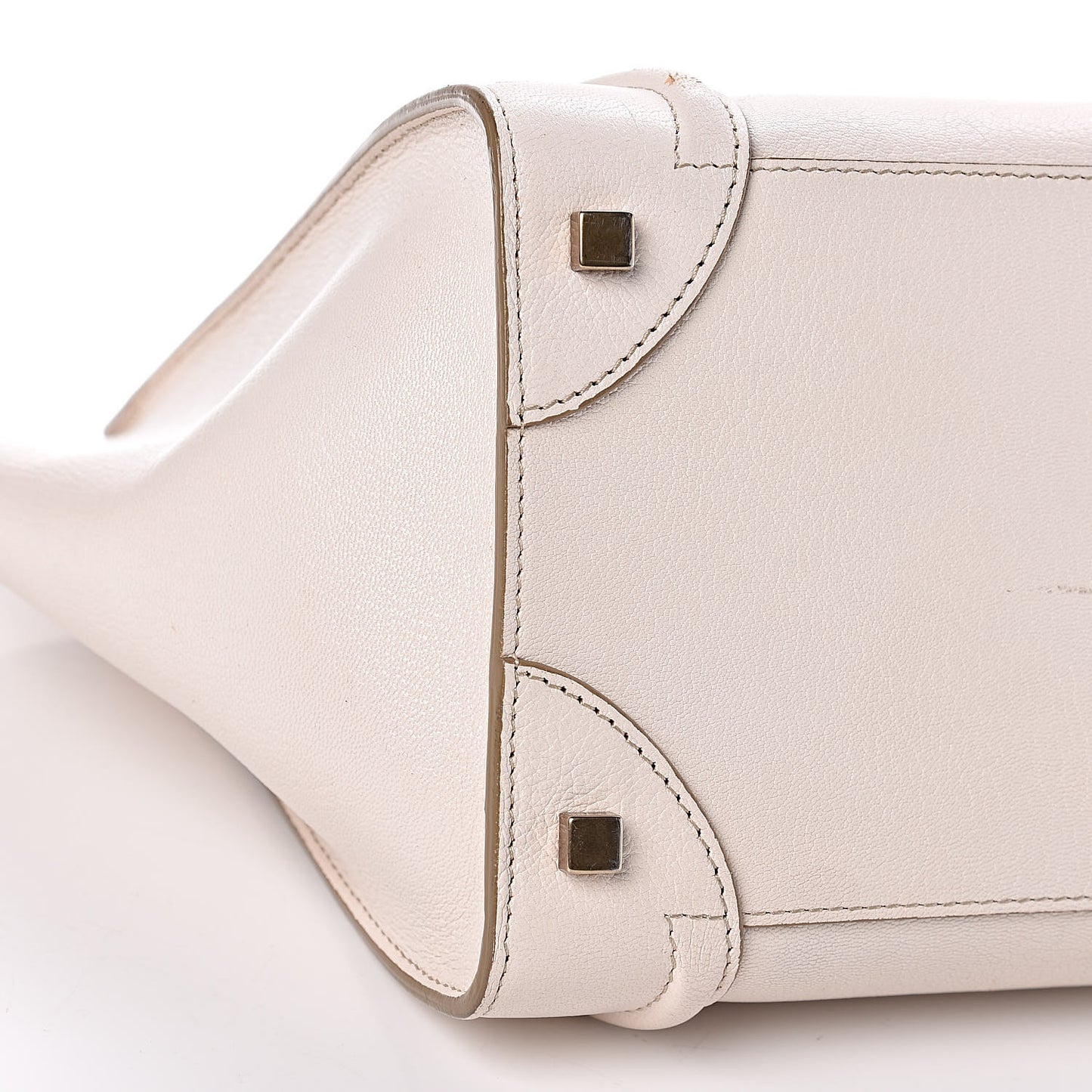 Goatskin Mini Luggage White