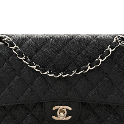 Chanel Caviar Quilted Medium Double Flap Black 8 of 11