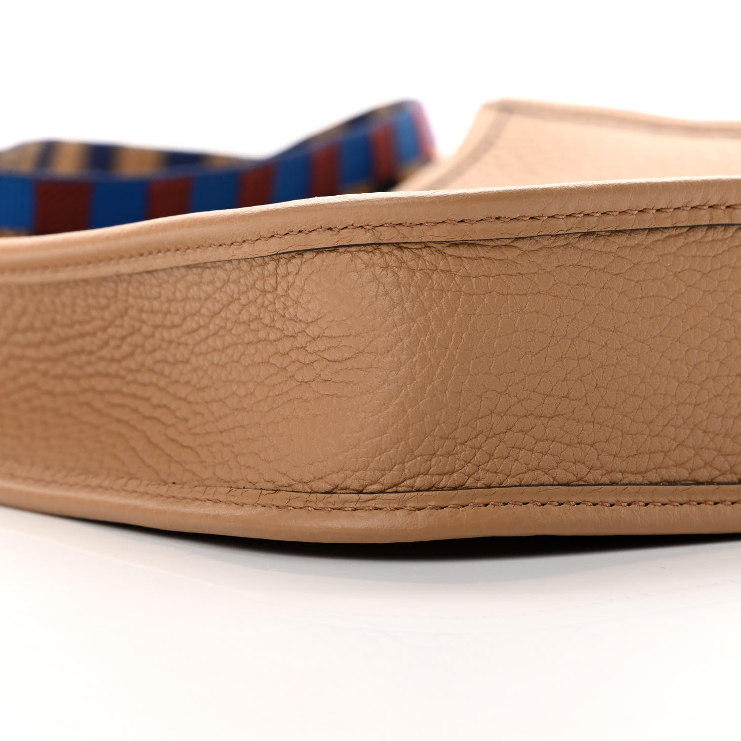 Hermes Taurillon Clemence Maxi Quadrille Evelyne TPM Chai Bleu Rouge H Bleu Saphir 9 of 11