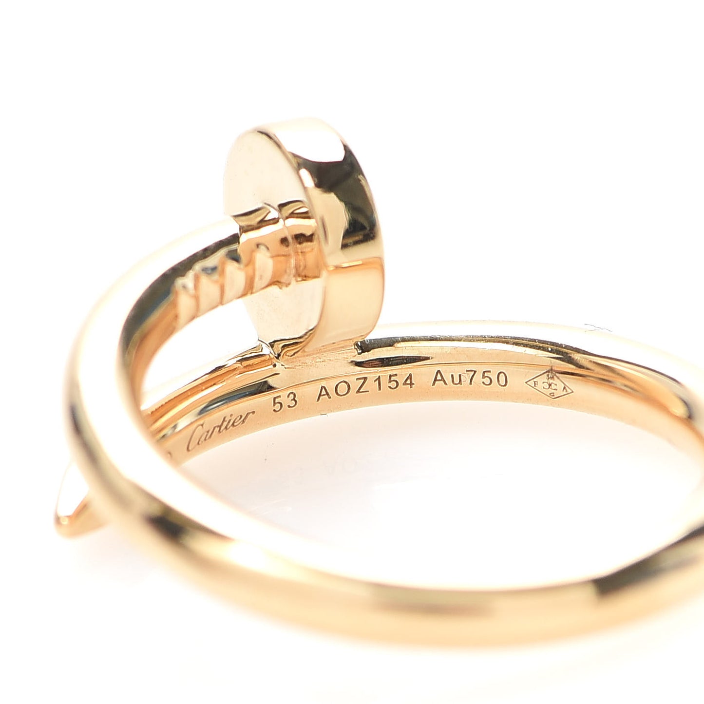 18K Yellow Gold Juste Un Clou Ring 53 6.25
