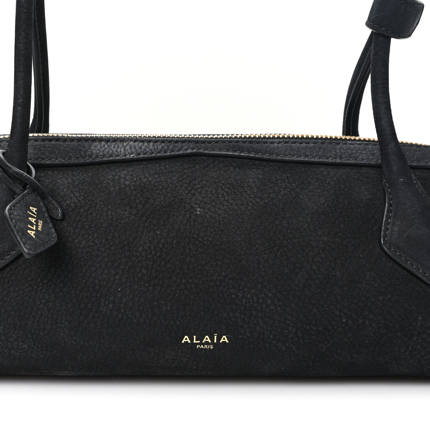 Nubuck Medium Le Teckel Bag Black Anthracite