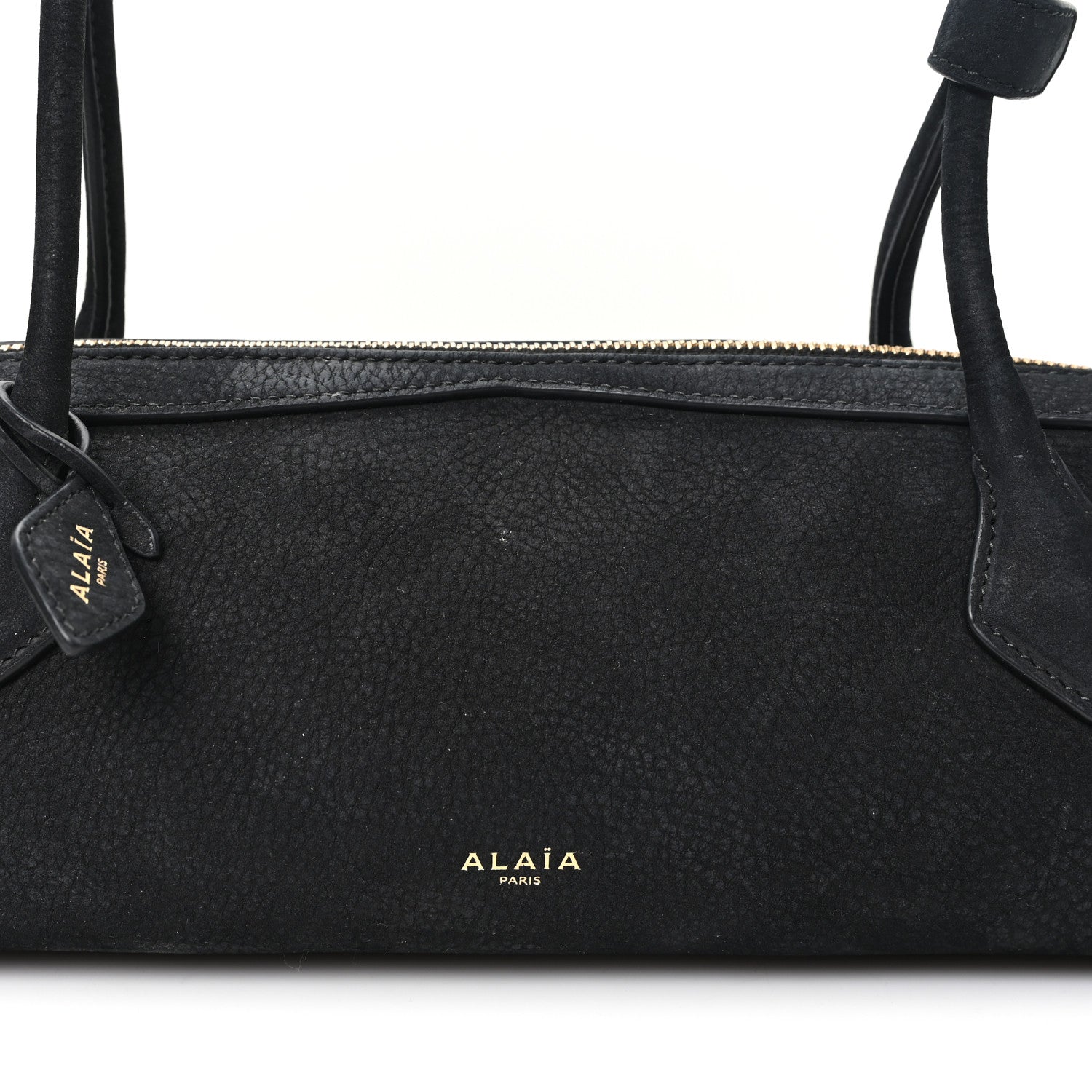 Alaia Nubuck Medium Le Teckel Bag Black Anthracite 8 of 10