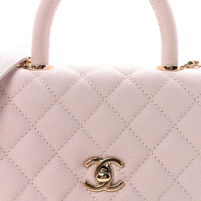 Chanel Caviar Quilted Mini Coco Handle Flap Lilas Lilac 8 of 11