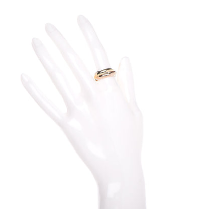 Cartier 18K Pink Yellow White Gold Classic Les Must De Trinity Ring 53 6.5 2 of 7