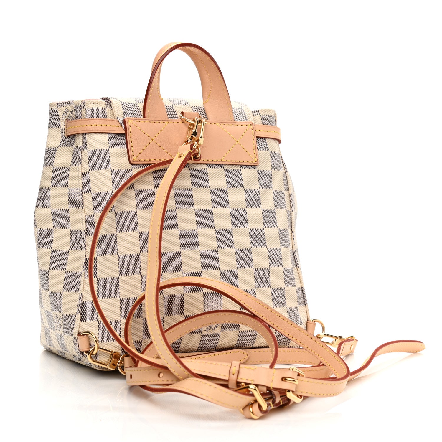 Louis Vuitton Damier Azur Sperone BB Backpack 3 of 9