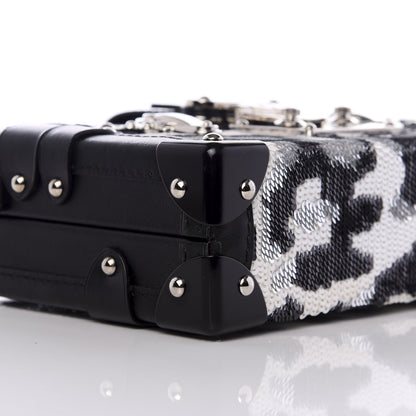 Louis Vuitton Sequins Leopard Petite Malle Black Gris 6 of 8