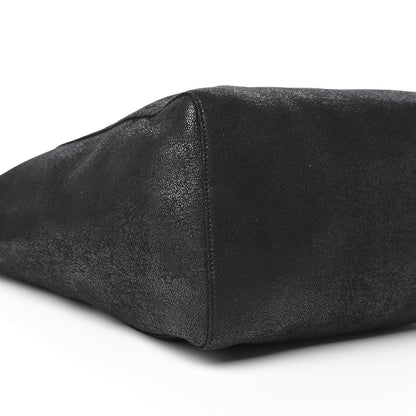 Stella McCartney Shaggy Deer Falabella Shopper Tote Black 8 of 9