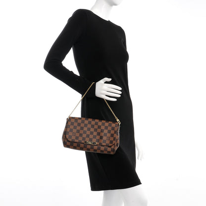 Louis Vuitton Damier Ebene Favorite MM 4 of 10