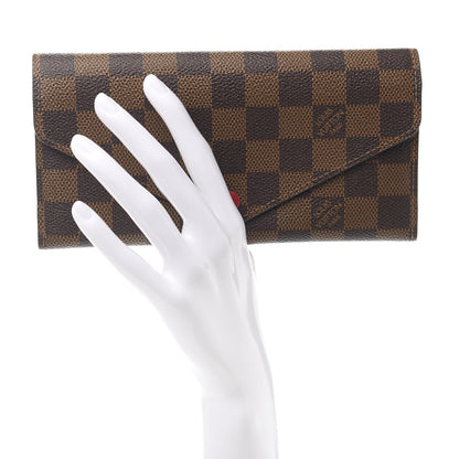 Louis Vuitton Damier Ebene Josephine Wallet Red 3 of 13