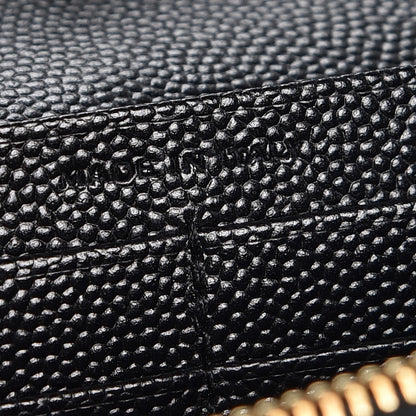 Saint Laurent Grain De Poudre Star Studded Monogram Wallet on Chain Black 7 of 7