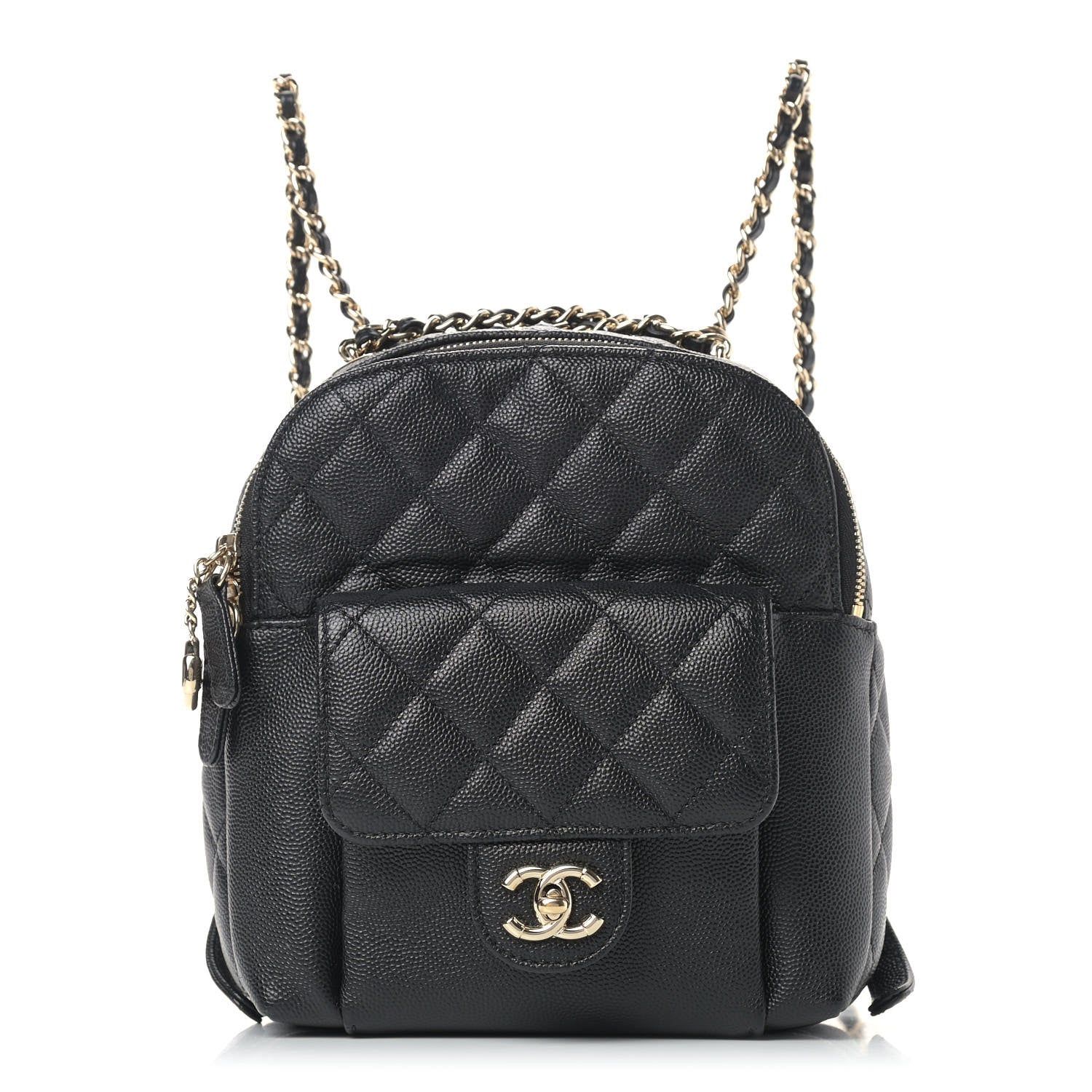 Chanel Caviar Quilted Small CC Day Backpack Black 1 of 9