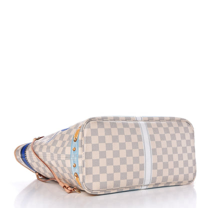 Louis Vuitton Damier Azur Summer Trunks Capri Neverfull MM 5 of 12