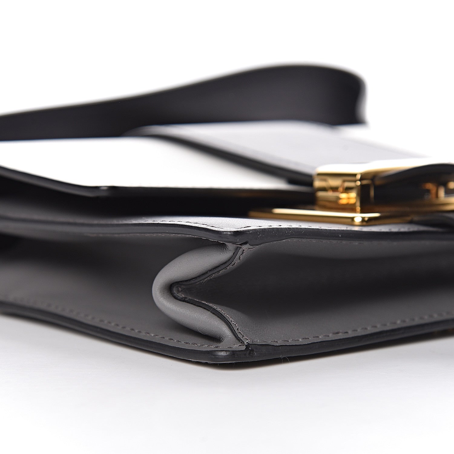 Prada City Calf Ribbon Bag Black Marmo Bianco 7 of 9
