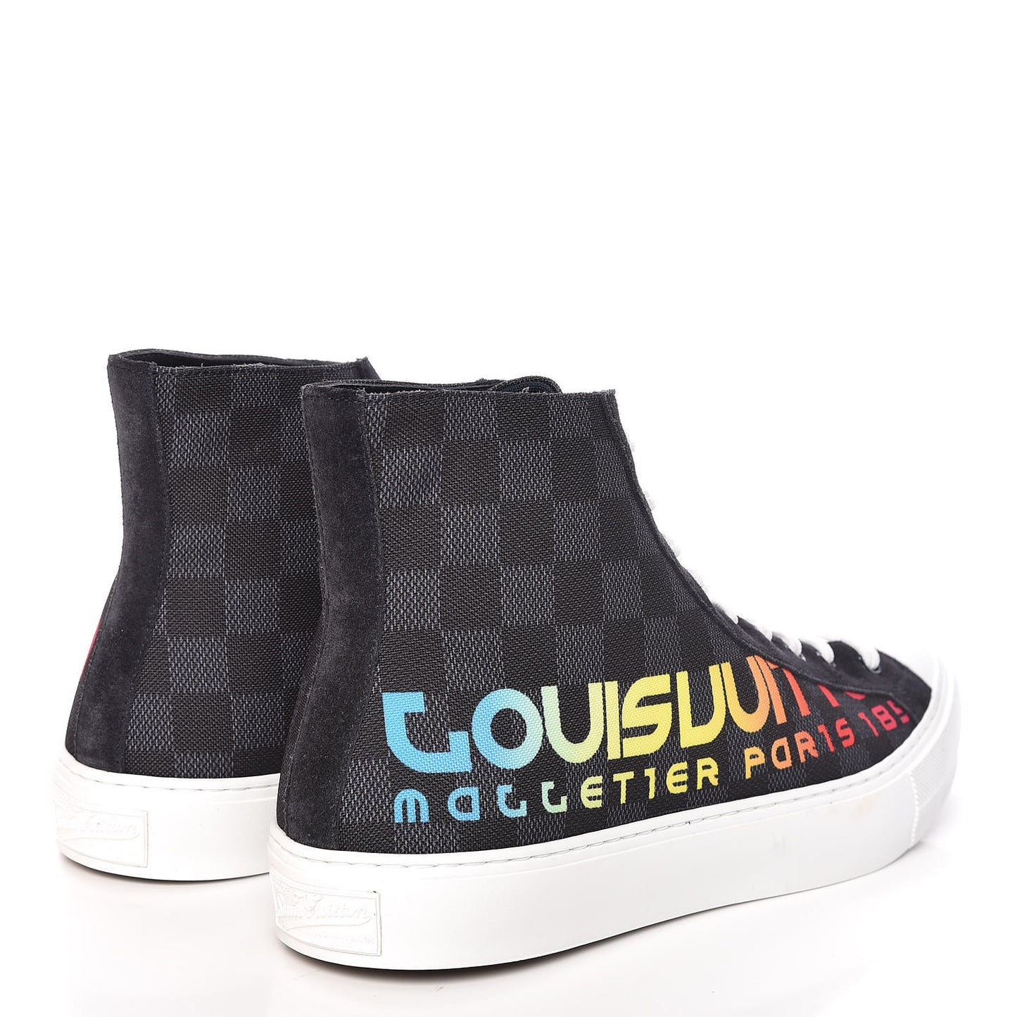 Damier Cobalt Tattoo Sneaker Boots 8.5