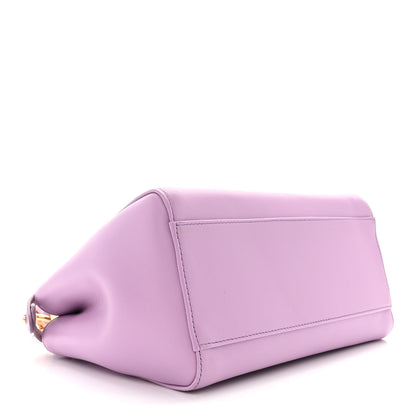 Fendi Nappa Stacked Bar Mini Peekaboo Iconic Satchel Violetta 4 of 11