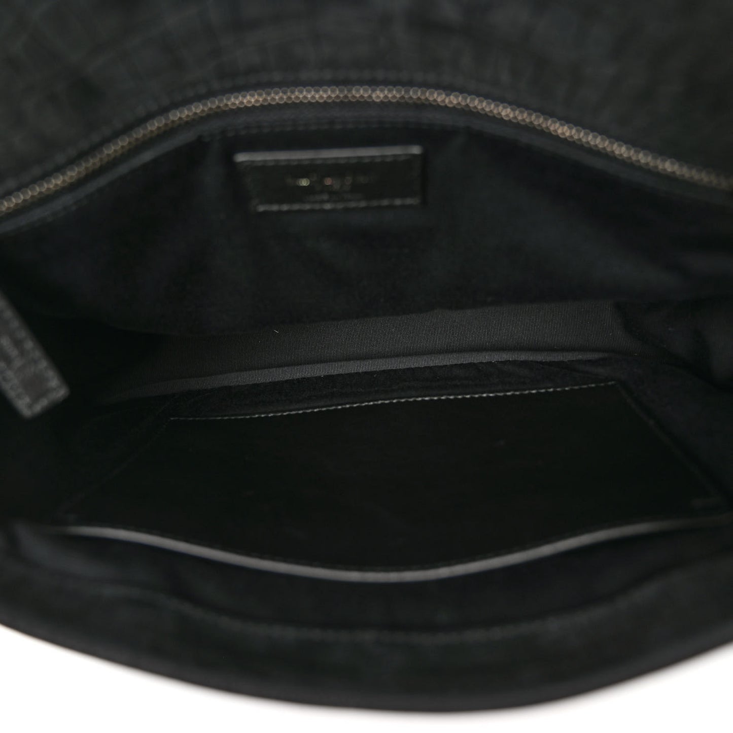 Nubuck Crocodile Embossed Monogram Medium Niki Chain Satchel Black