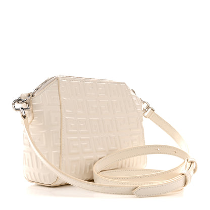 Givenchy Calfskin Logo Embossed XS Antigona 4G Ivory 3 of 14