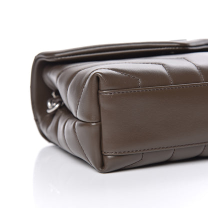 Saint Laurent Calfskin Y Quilted Monogram Toy Loulou Crossbody Bag Faggio 5 of 12