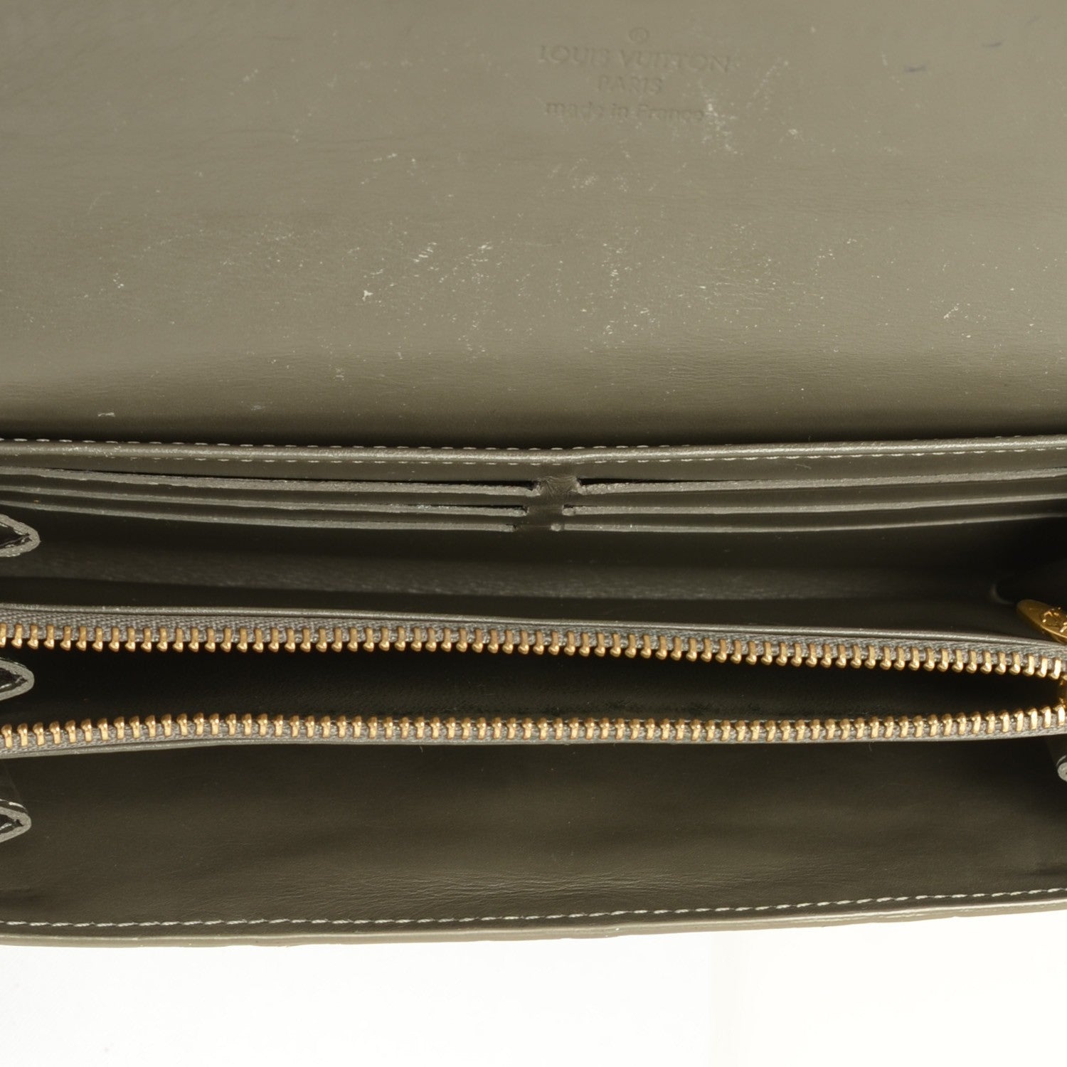 Louis Vuitton Vernis Sarah Wallet Gris Art Deco 4 of 17