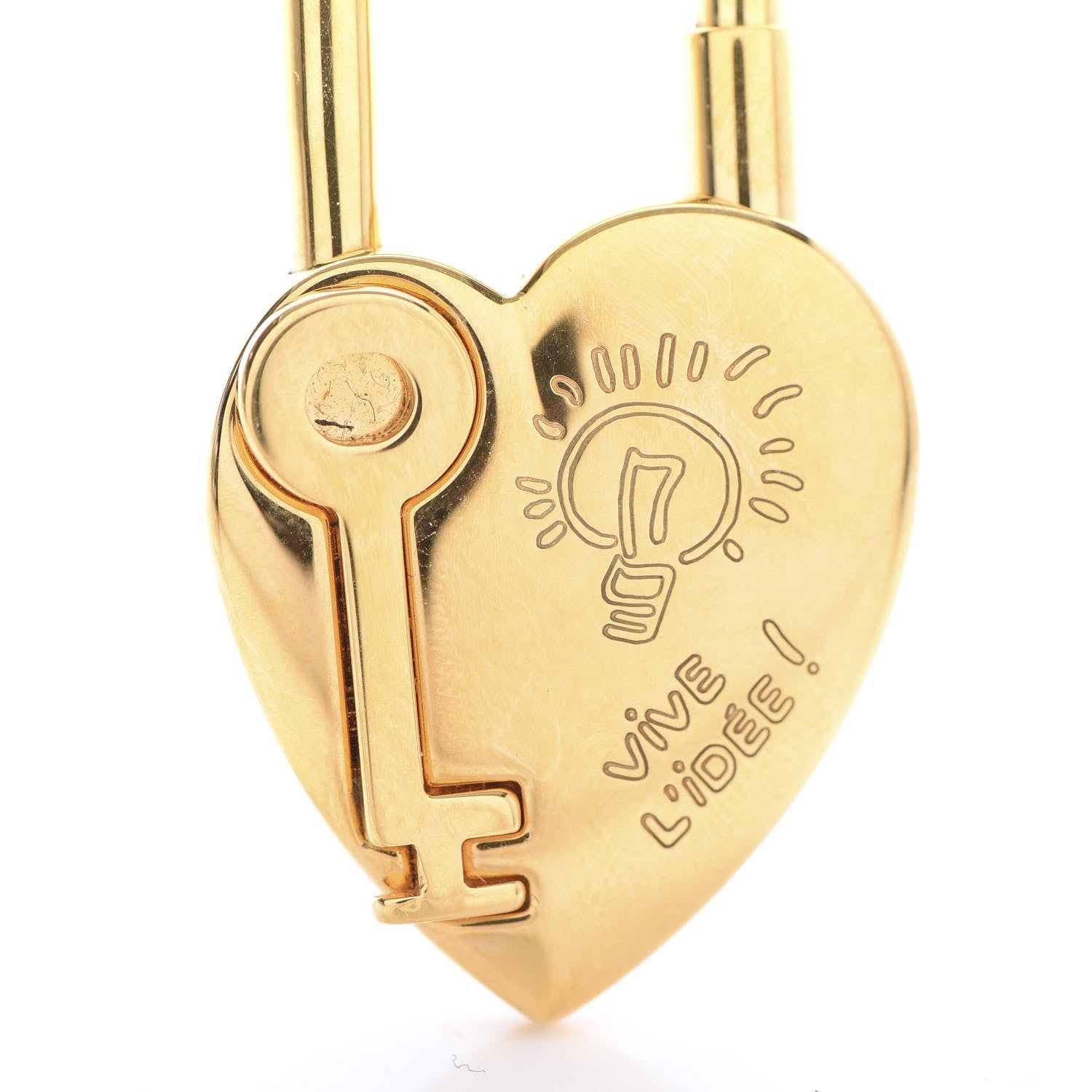 Hermes Annee De La Fantaisie Heart Cadena Lock Gold 7 of 7