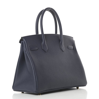 Hermes Togo Birkin 30 Bleu Nuit 3 of 11