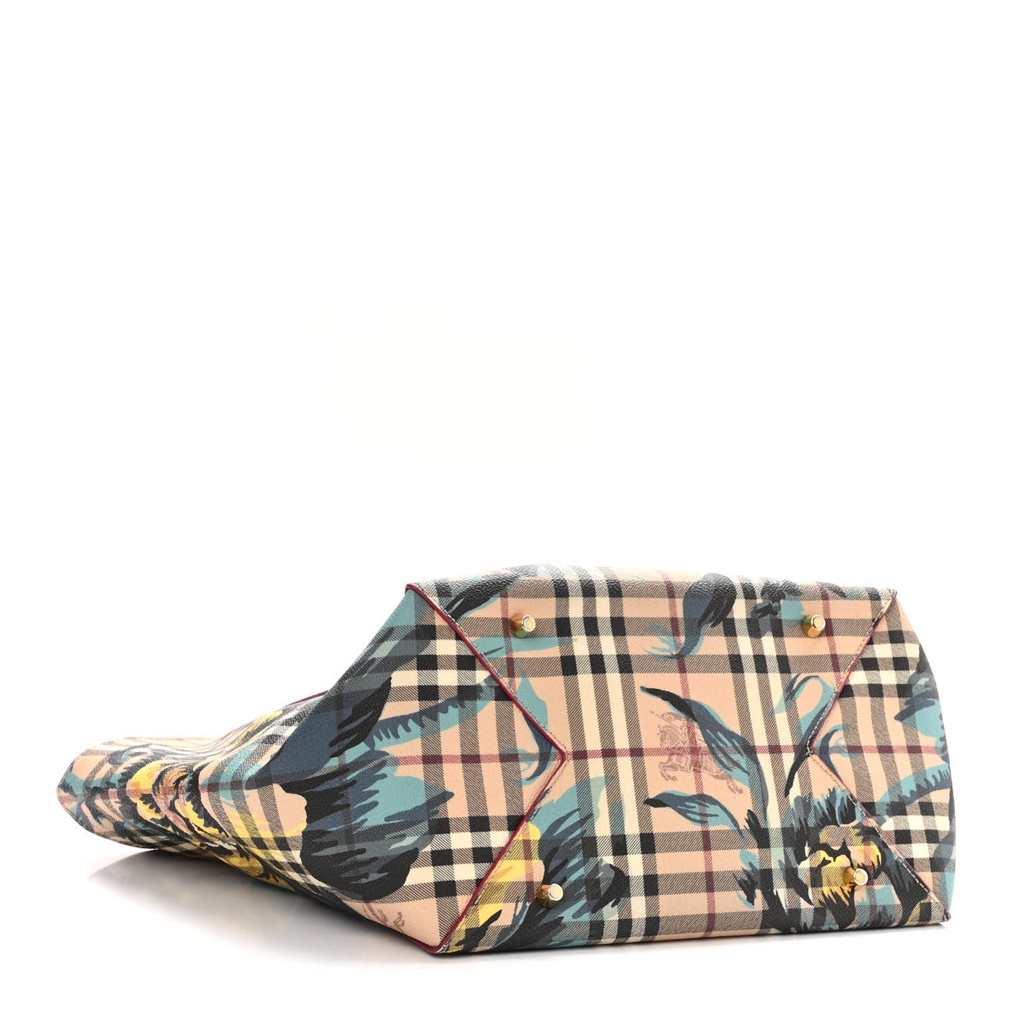 Haymarket Check Floral Print Small Canterbury Tote Pink