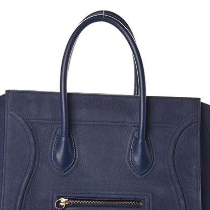 Celine Nubuck Calfskin Medium Phantom Luggage Navy 7 of 10