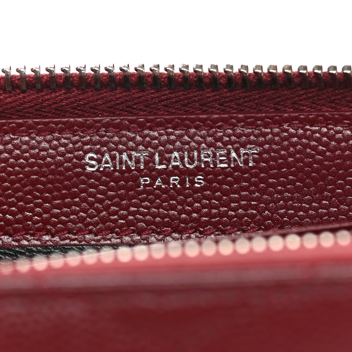Grain De Poudre Matelasse Chevron Monogram Zip Around Wallet Palissandre